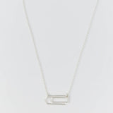 Clip Necklace Brushed Silver - LIKELIHOOD