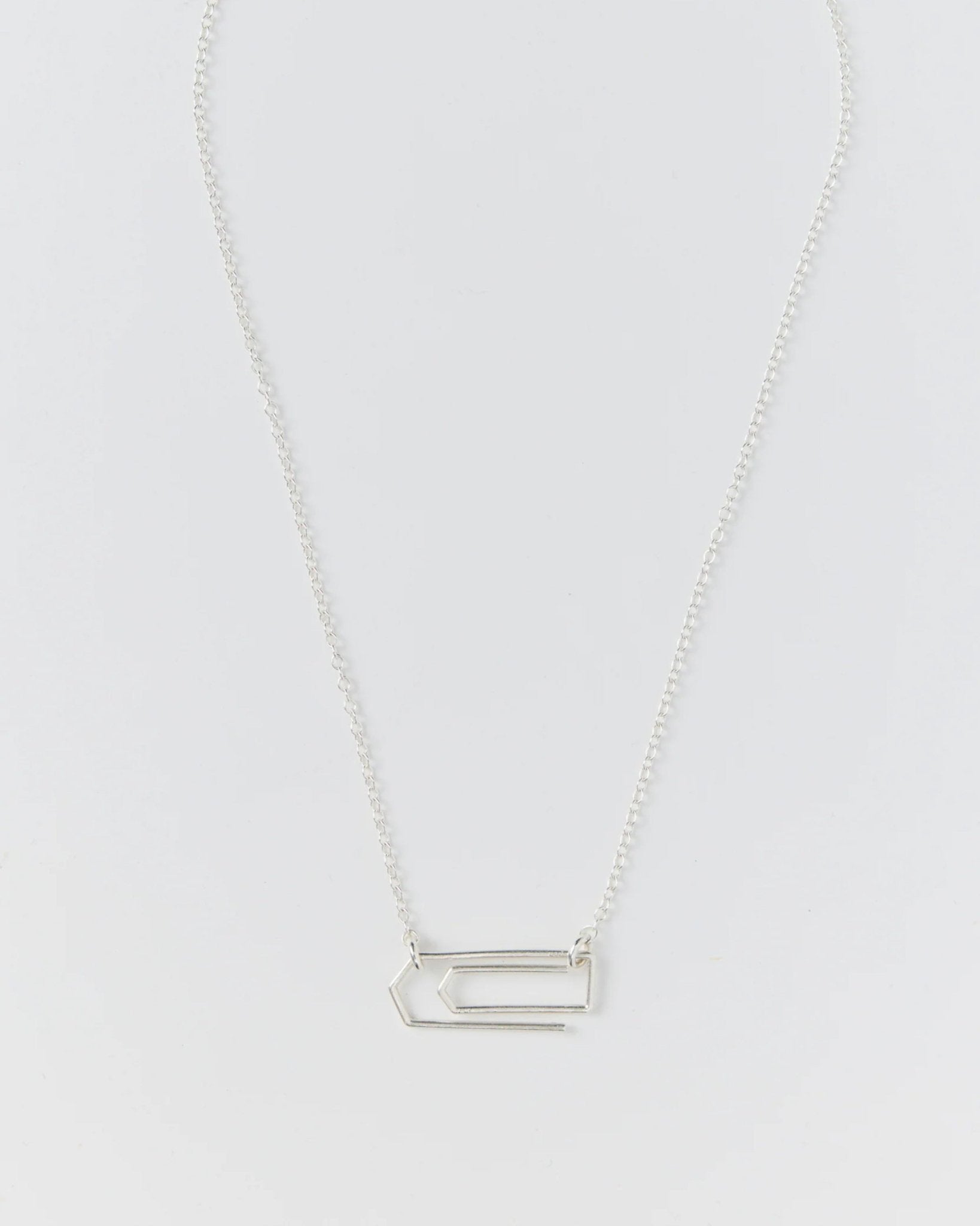 Clip Necklace Brushed Silver - LIKELIHOOD