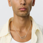 Clip Necklace Brushed Silver - LIKELIHOOD