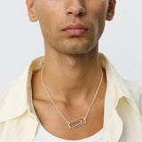 Clip Necklace Brushed Silver - LIKELIHOOD