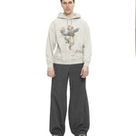 Clown Loose Hoodie Light Grey Melange - LIKELIHOOD