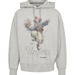 Clown Loose Hoodie Light Grey Melange - LIKELIHOOD