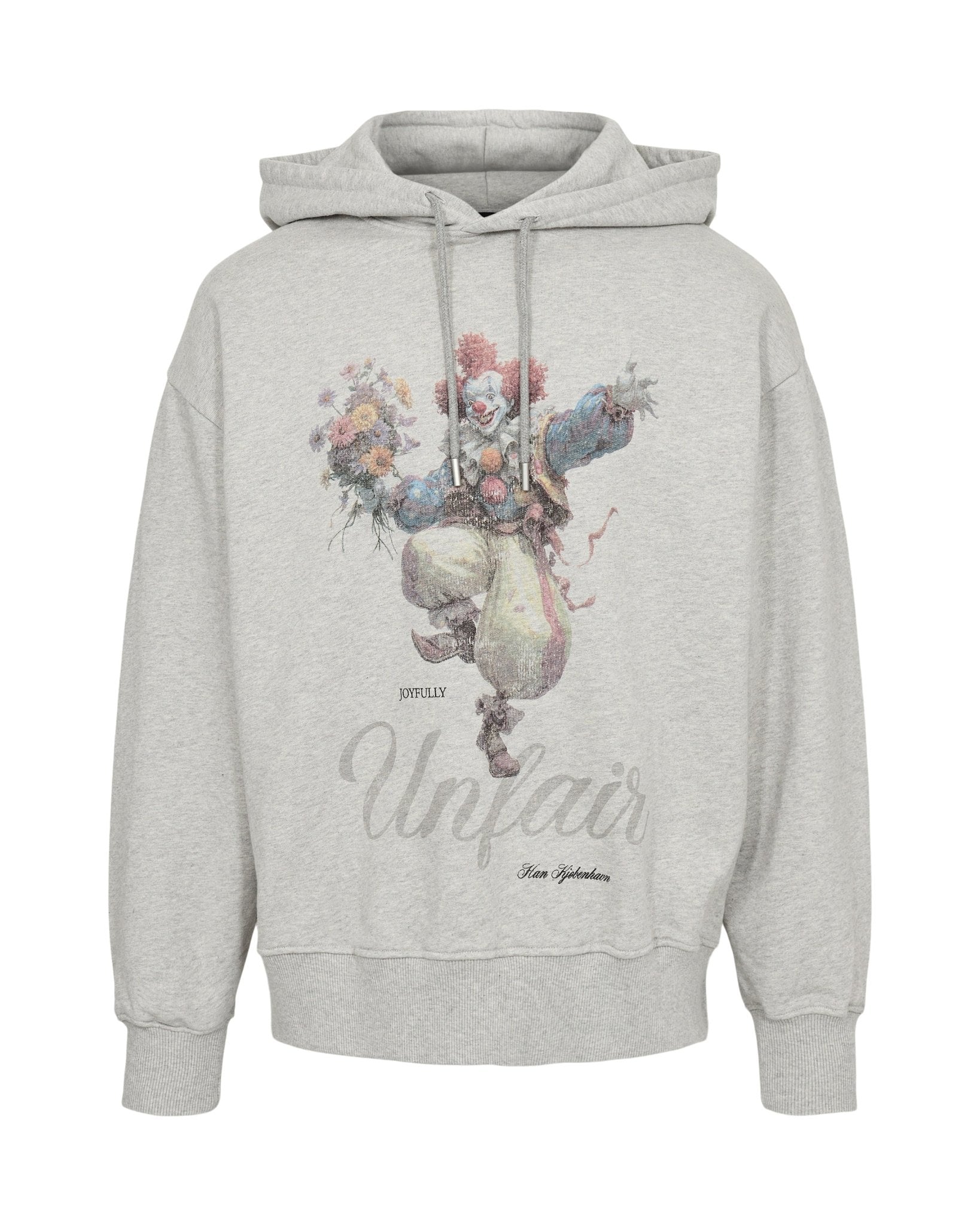 Clown Loose Hoodie Light Grey Melange - LIKELIHOOD