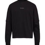 Clown Patchwork Long Sleeve Tee Black - LIKELIHOOD