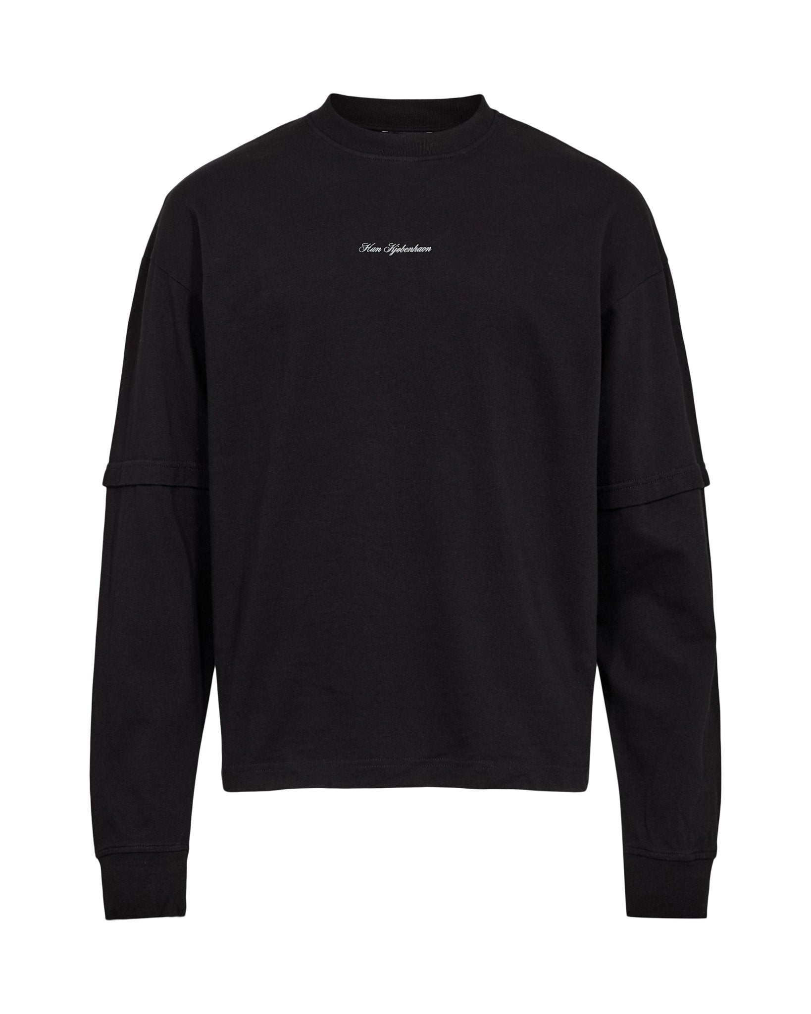 Clown Patchwork Long Sleeve Tee Black - LIKELIHOOD