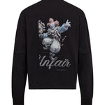 Clown Patchwork Long Sleeve Tee Black - LIKELIHOOD