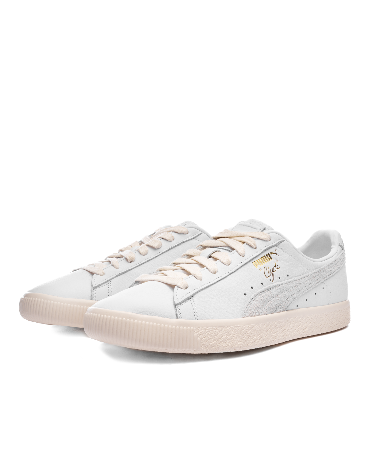 Clyde Base Puma White/Frosted Ivory/Puma Team Gold