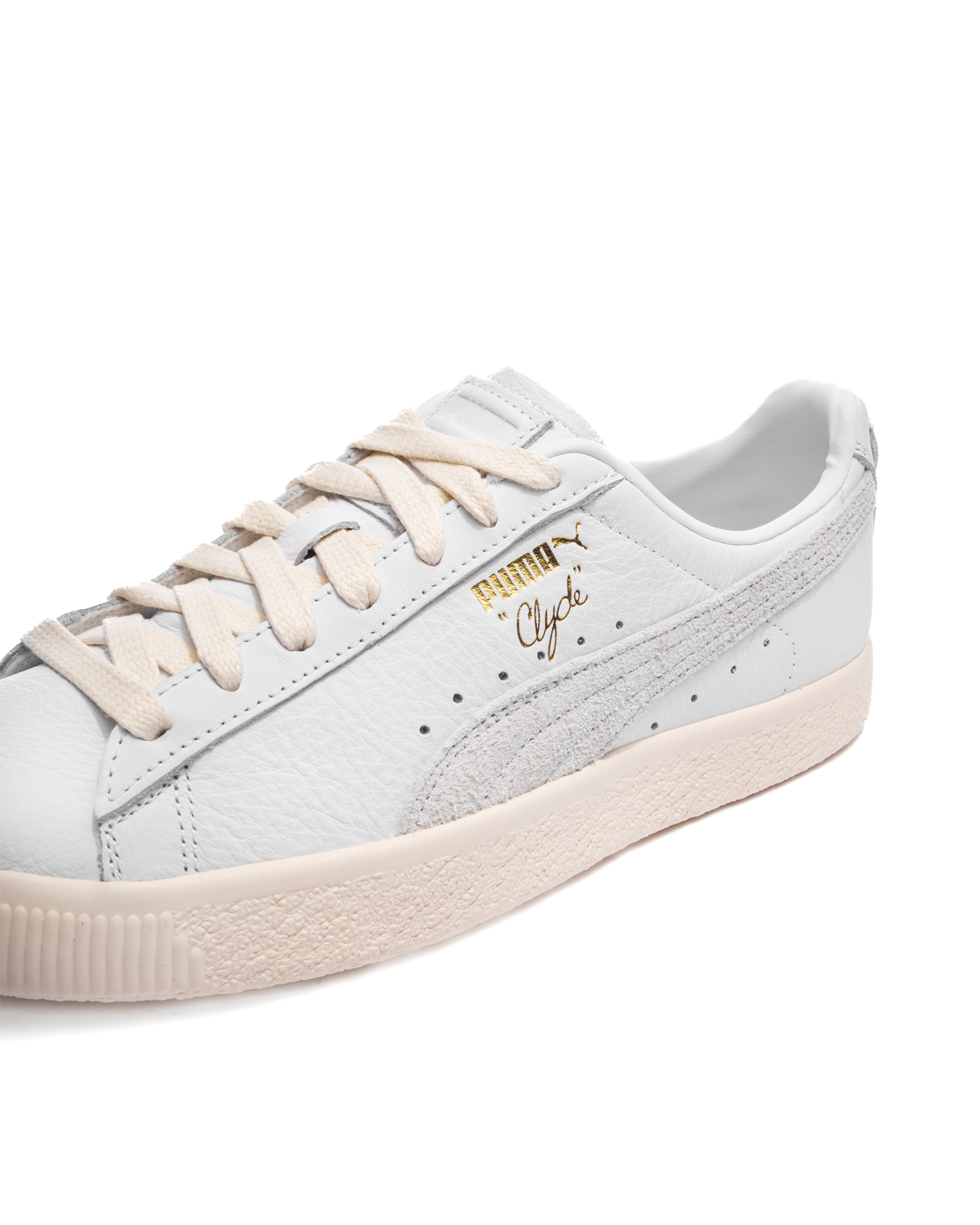 Clyde Base Puma White/Frosted Ivory/Puma Team Gold