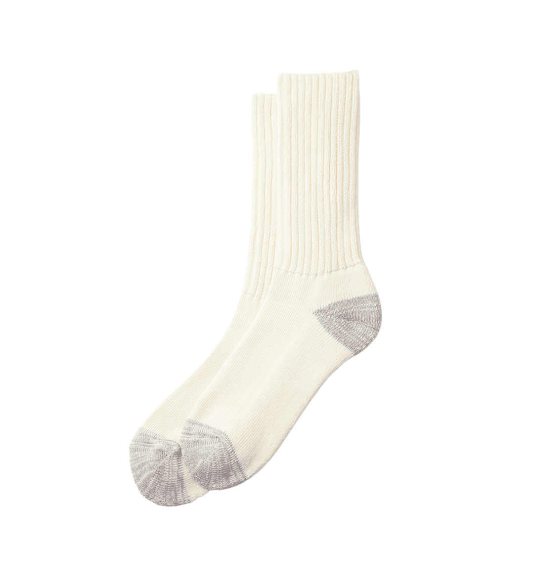 Coarse Ribbed Socks Ecru - LIKELIHOOD