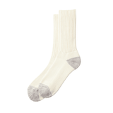 Coarse Ribbed Socks Ecru - LIKELIHOOD