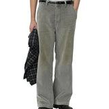 Cord Trousers Stained Grey - LIKELIHOOD