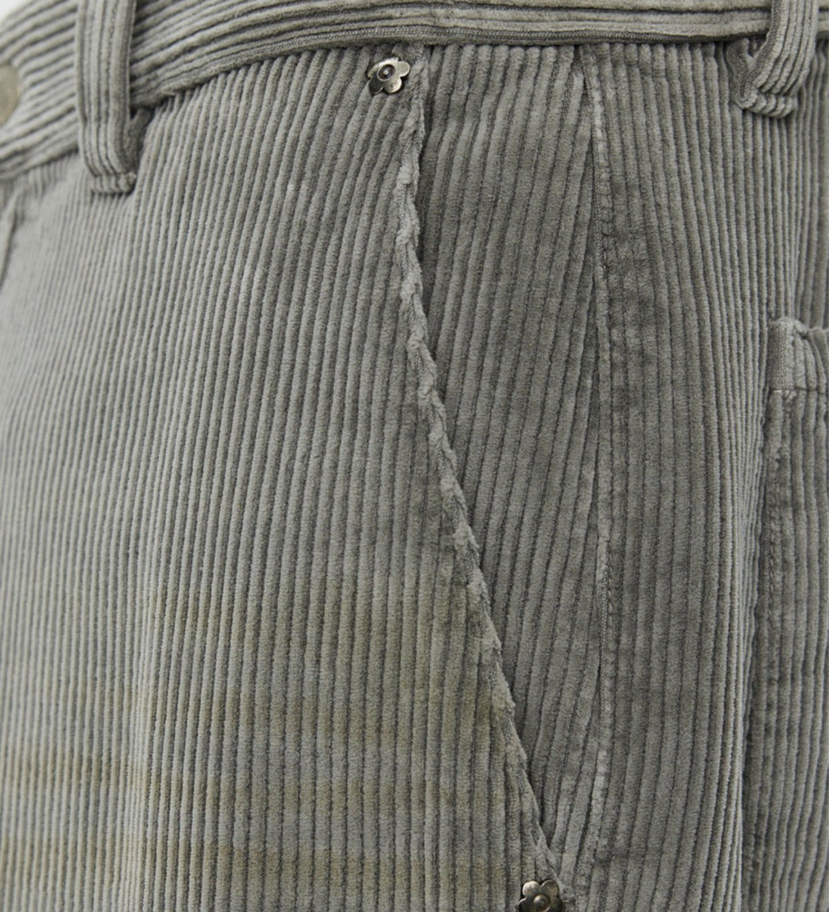 Cord Trousers Stained Grey - LIKELIHOOD