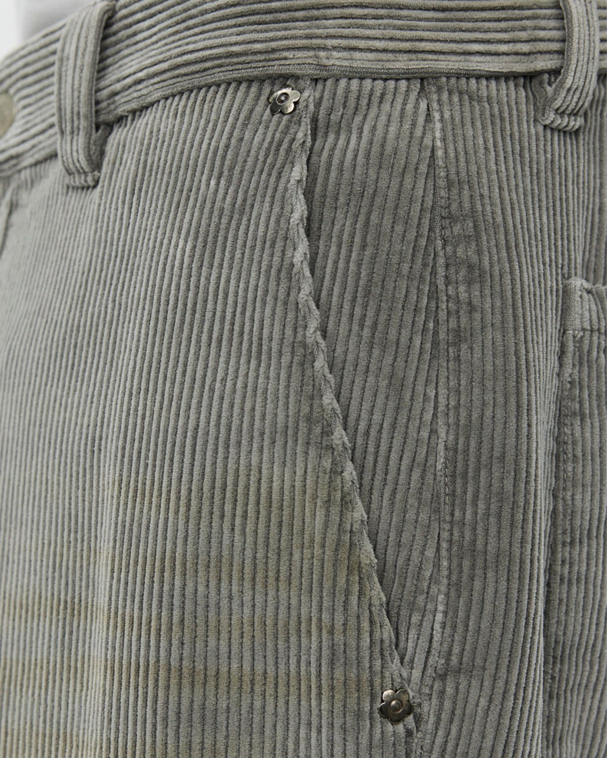 Cord Trousers Stained Grey - LIKELIHOOD