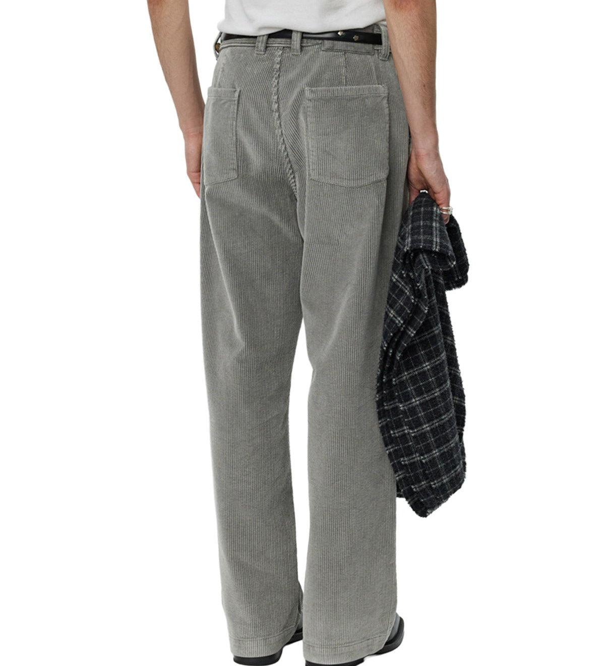 Cord Trousers Stained Grey - LIKELIHOOD