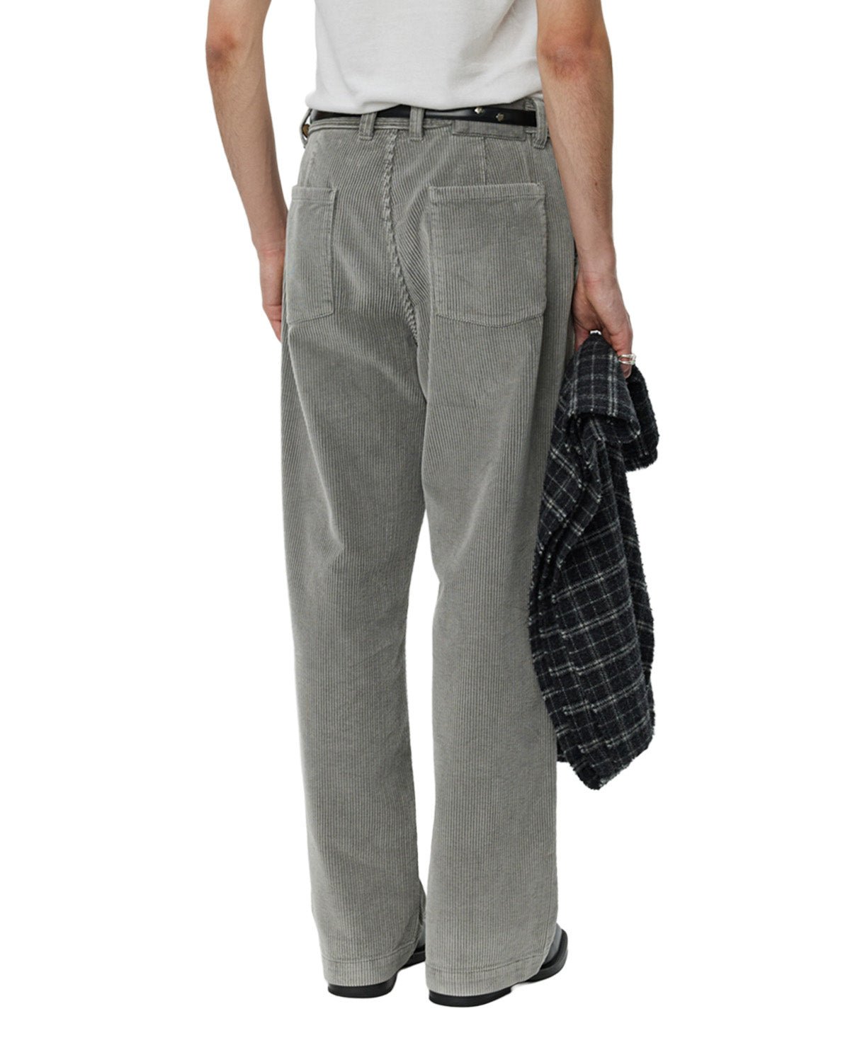 Cord Trousers Stained Grey - LIKELIHOOD