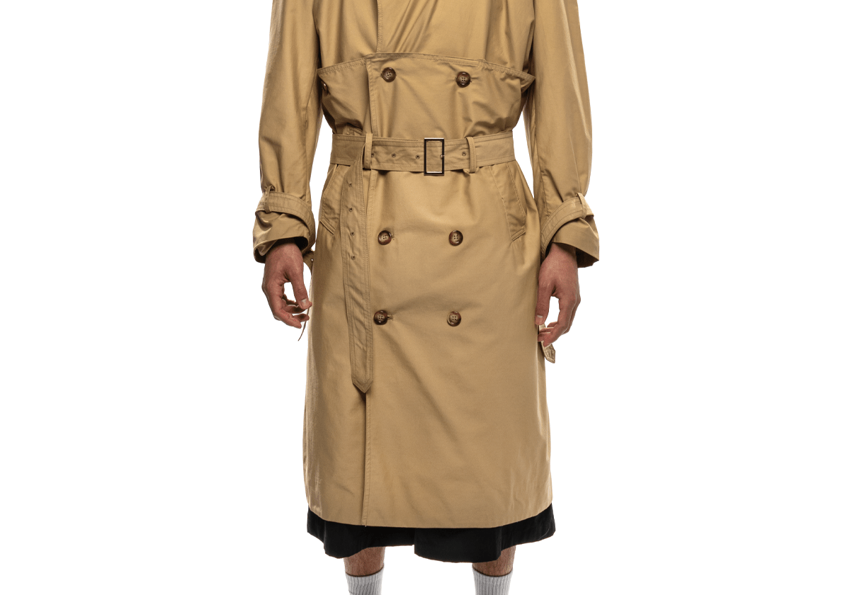 Corset Trench Coat Beige - LIKELIHOOD