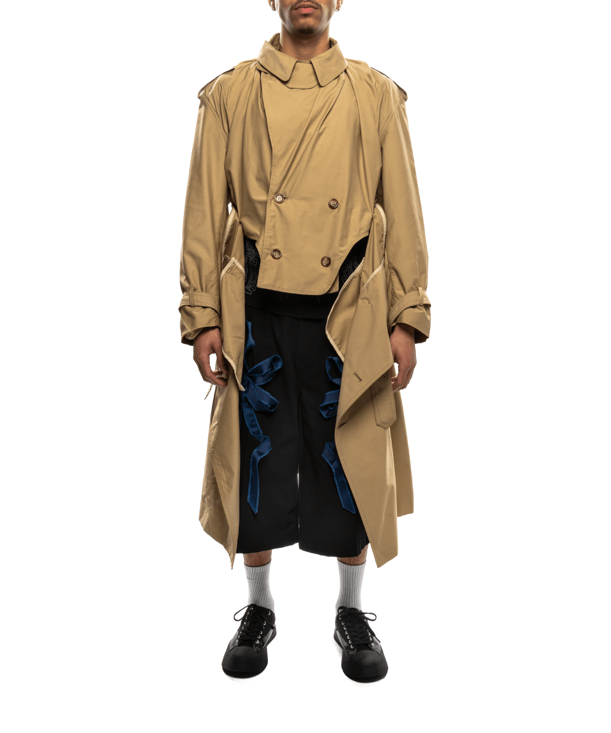 Corset Trench Coat Beige - LIKELIHOOD