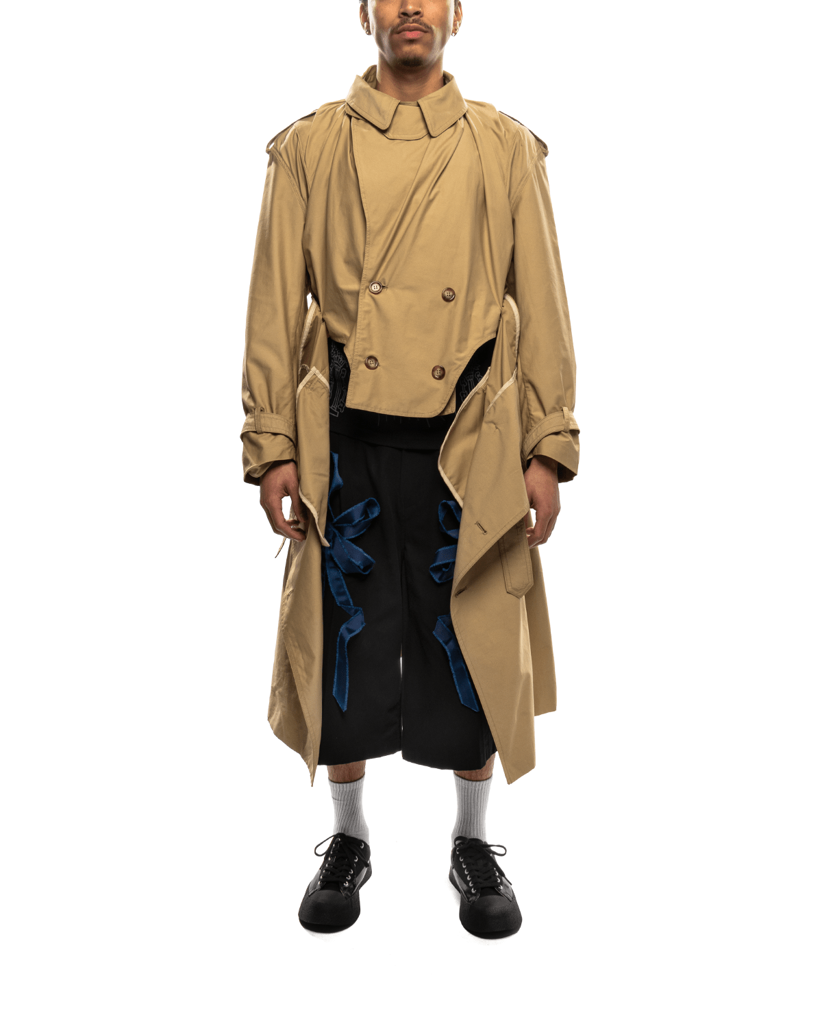 Corset Trench Coat Beige - LIKELIHOOD