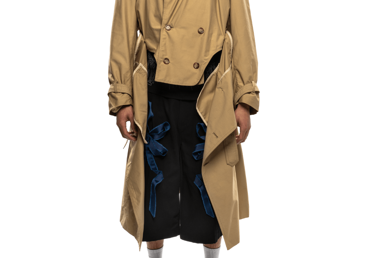 Corset Trench Coat Beige - LIKELIHOOD