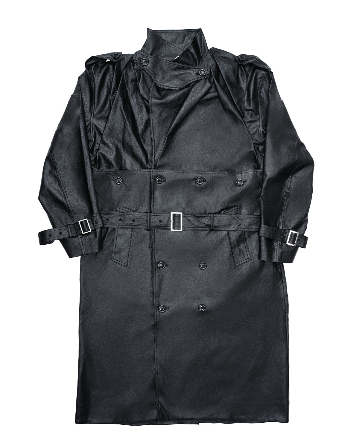 Corset Trench Coat Black - LIKELIHOOD