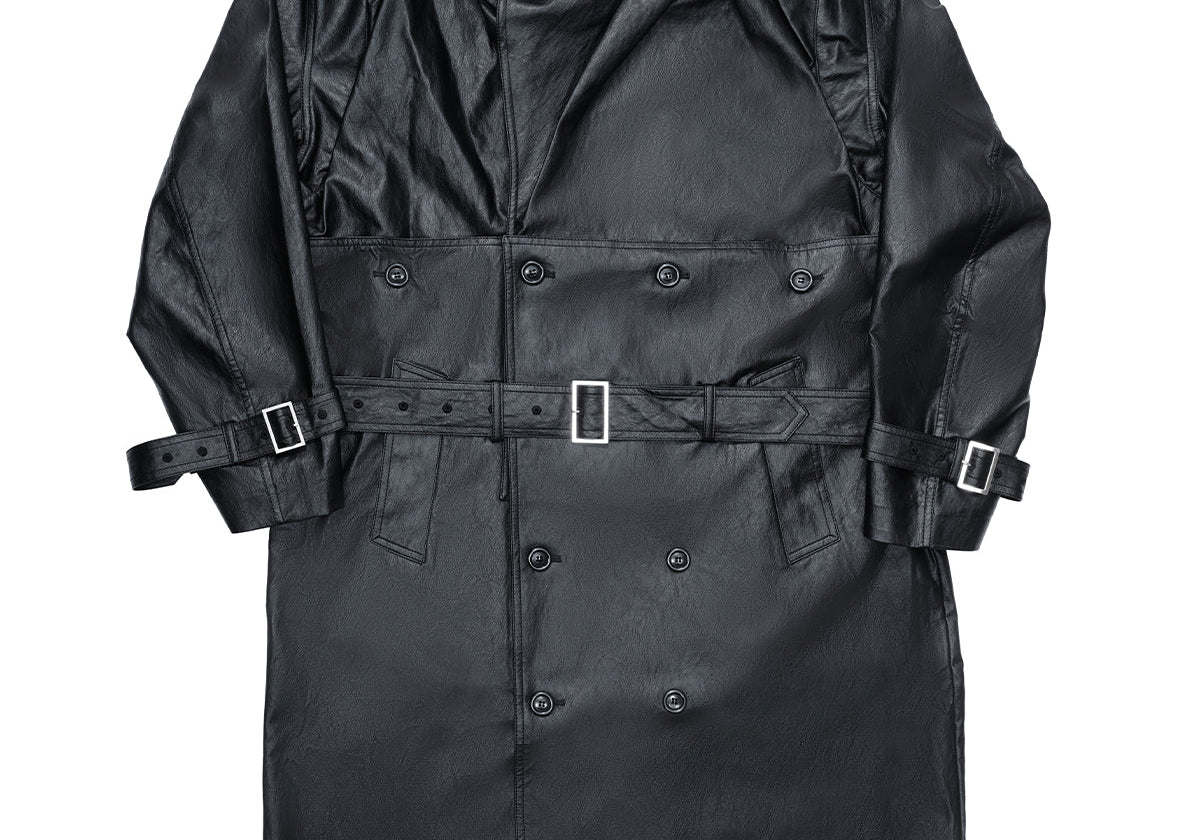 Corset Trench Coat Black - LIKELIHOOD