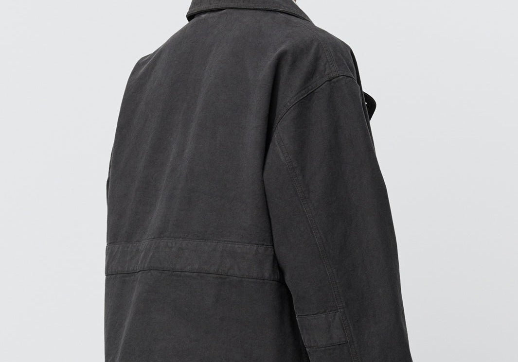 Courier Jacket Washed Grey Canvas - LIKELIHOOD