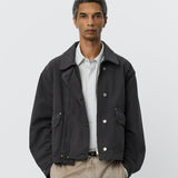 Courier Jacket Washed Grey Canvas - LIKELIHOOD