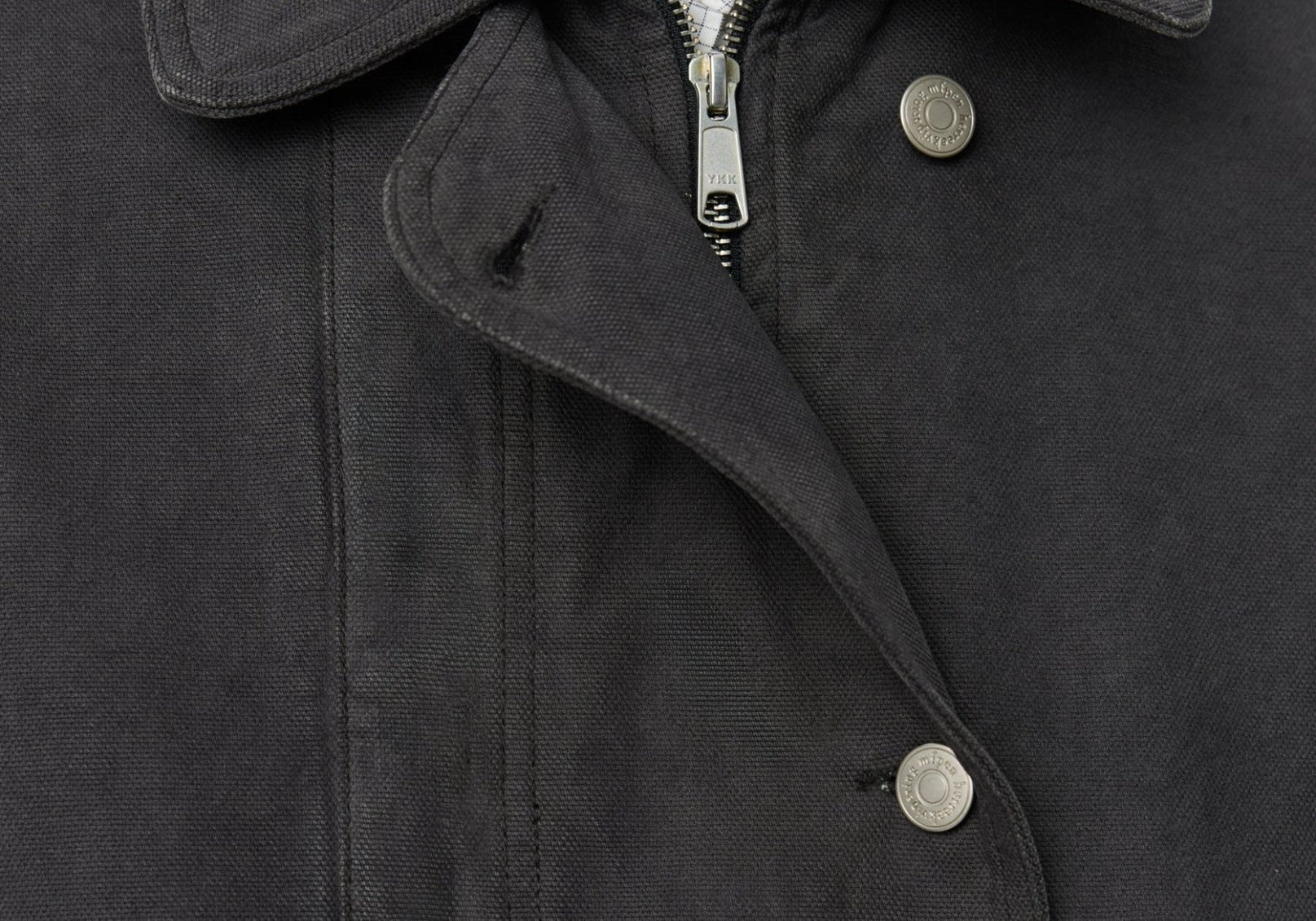 Courier Jacket Washed Grey Canvas - LIKELIHOOD