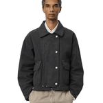 Courier Jacket Washed Grey Canvas - LIKELIHOOD