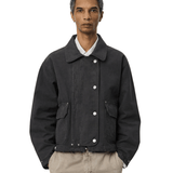 Courier Jacket Washed Grey Canvas - LIKELIHOOD