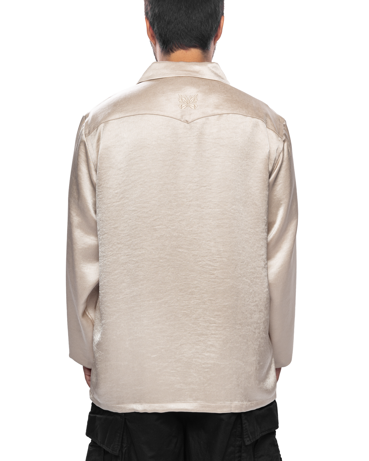 L/S Cowboy One-Up Shirt Beige