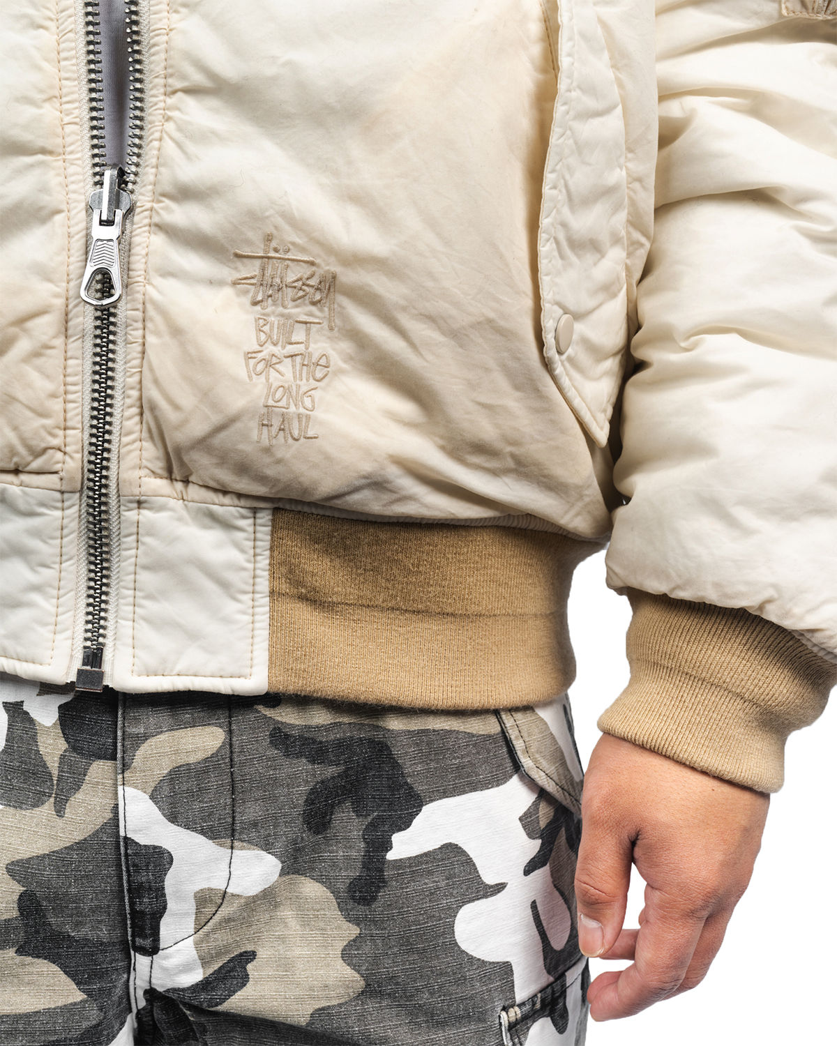 Quilted Bomber Waxed Cream