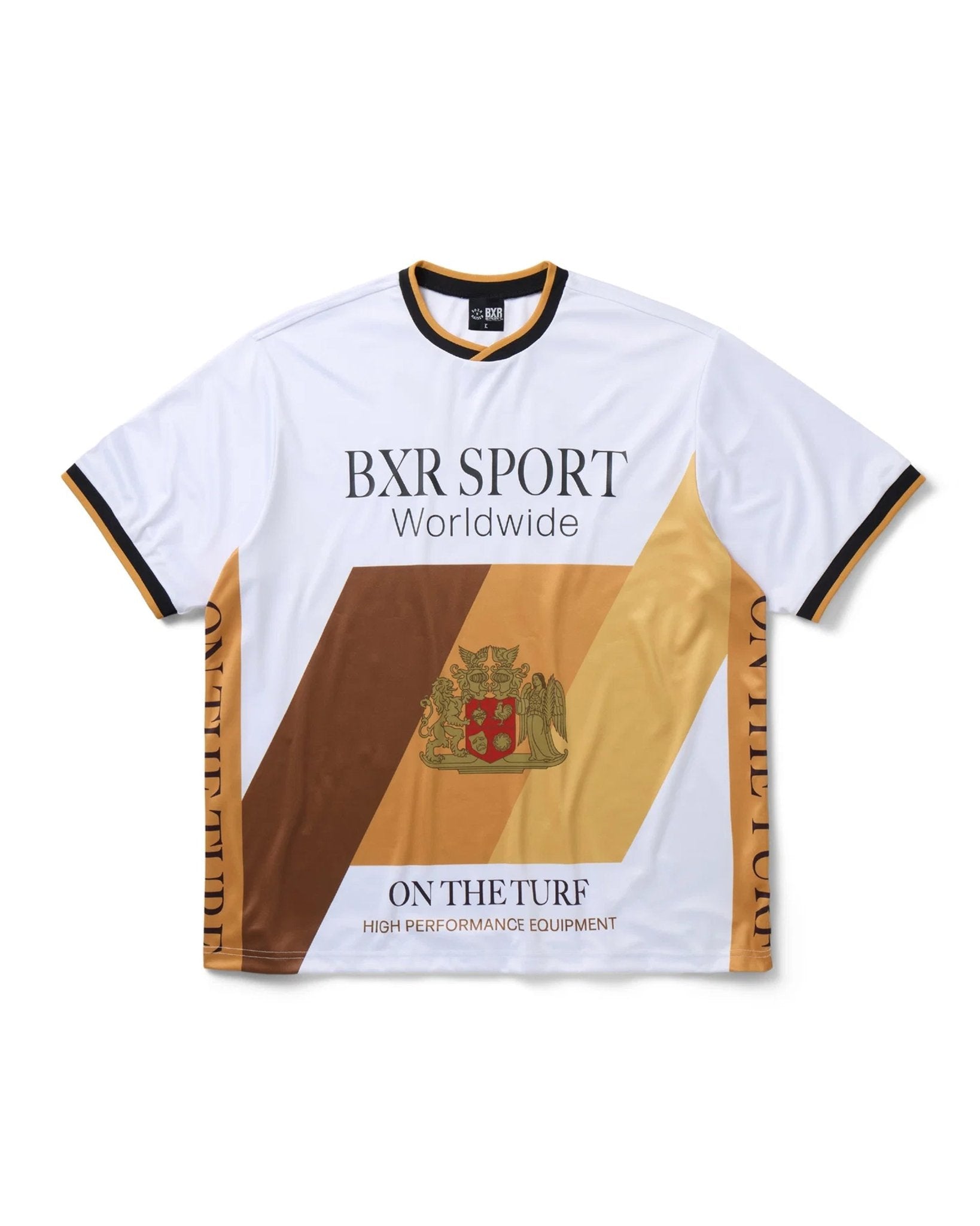 Crest Soccer Jersey White w/Gold - LIKELIHOOD