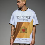 Crest Soccer Jersey White w/Gold - LIKELIHOOD
