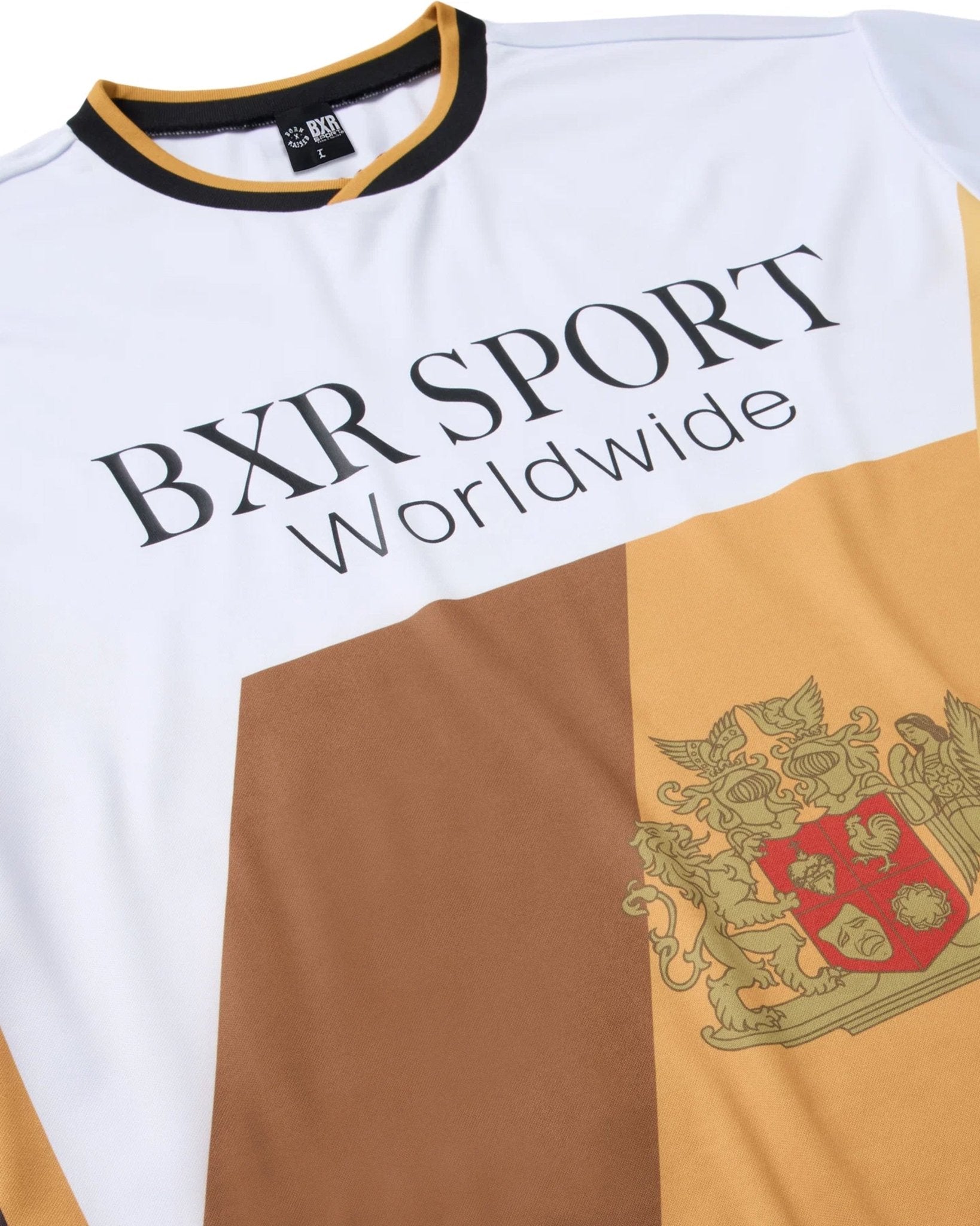 Crest Soccer Jersey White w/Gold - LIKELIHOOD