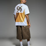 Crest Soccer Jersey White w/Gold - LIKELIHOOD