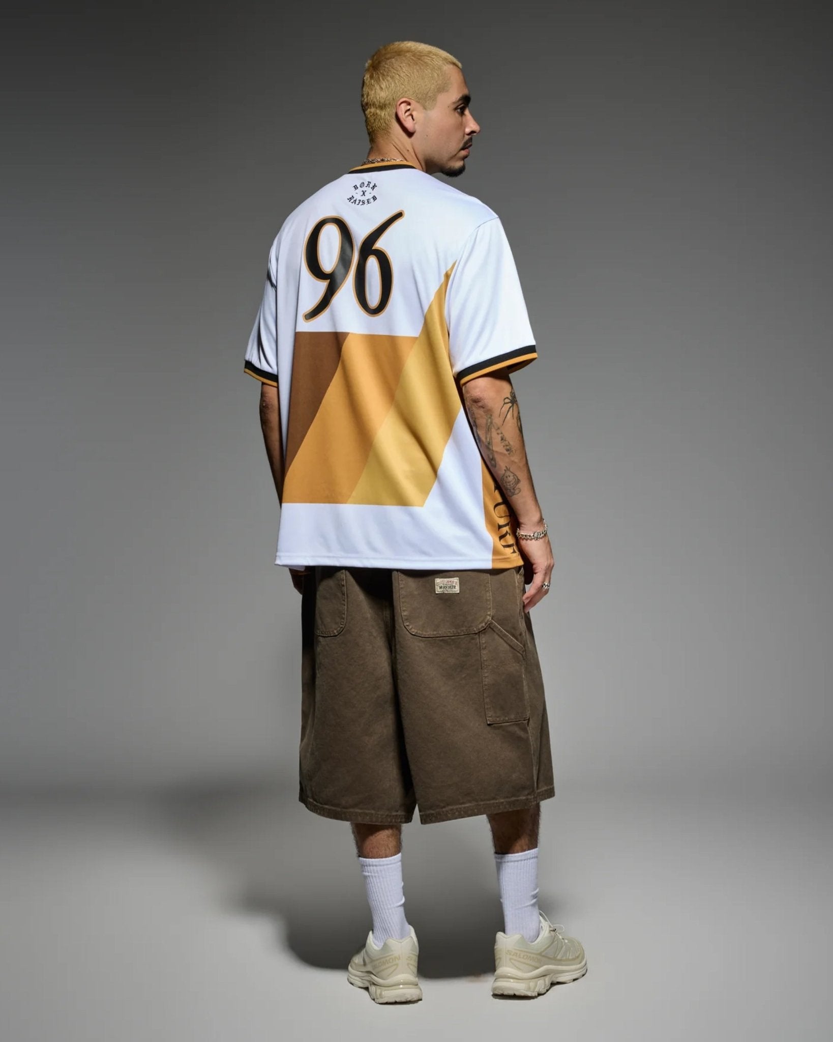 Crest Soccer Jersey White w/Gold - LIKELIHOOD