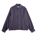 Crinkle LS Shirt Navy - LIKELIHOOD
