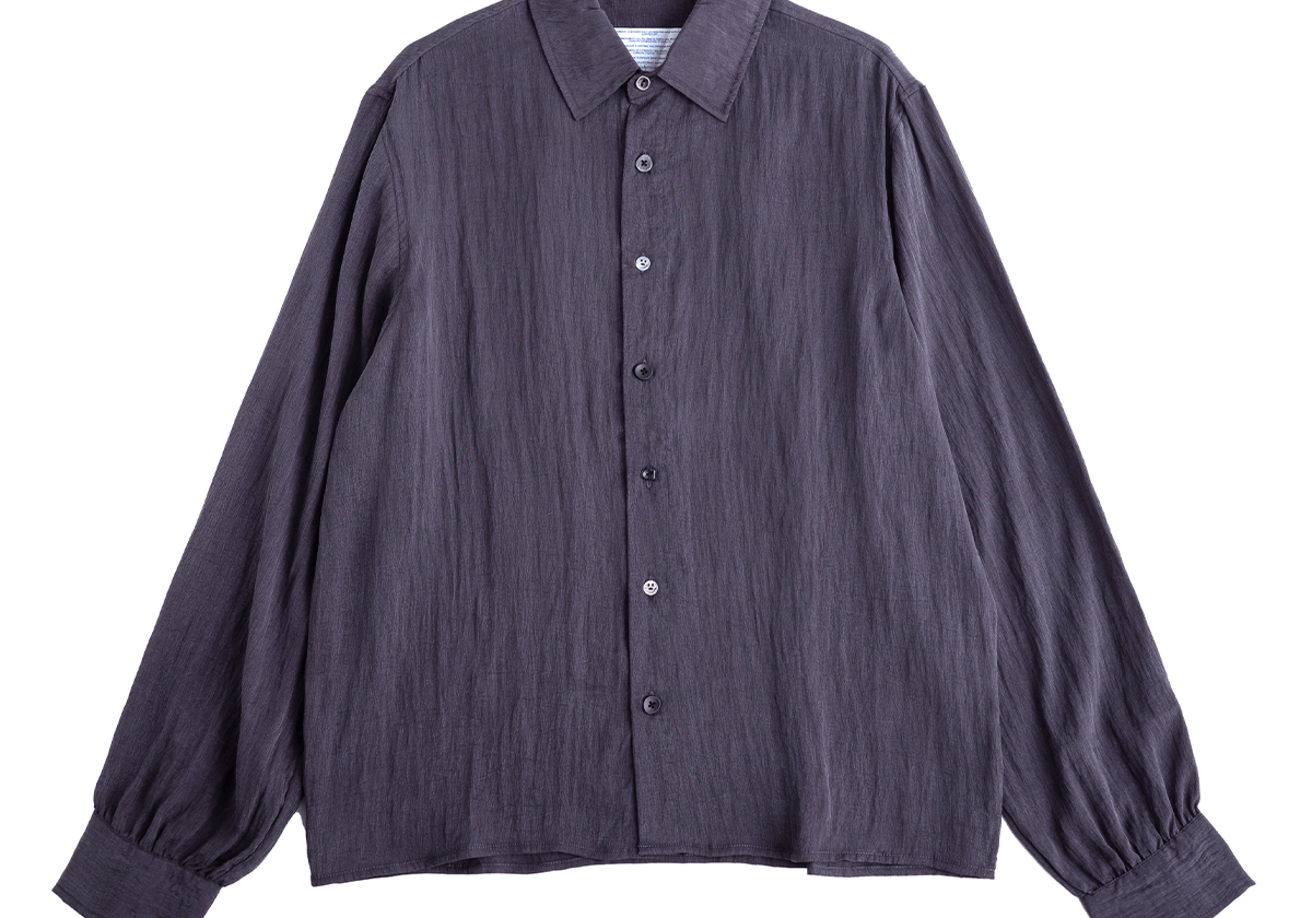Crinkle LS Shirt Navy - LIKELIHOOD