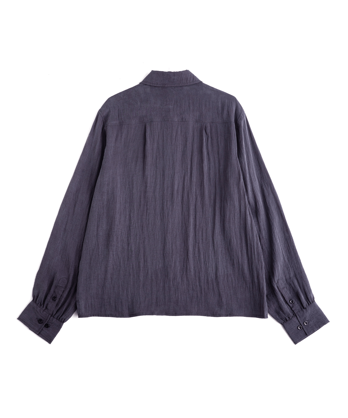 Crinkle LS Shirt Navy - LIKELIHOOD