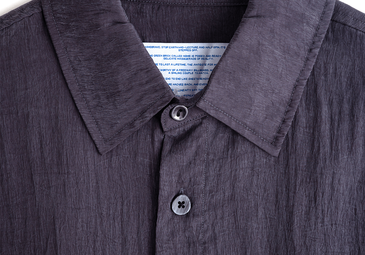 Crinkle LS Shirt Navy - LIKELIHOOD