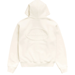 Cursive Applique Zip Hoodie Natural - LIKELIHOOD