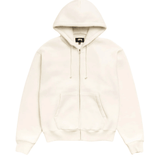 Cursive Applique Zip Hoodie Natural - LIKELIHOOD