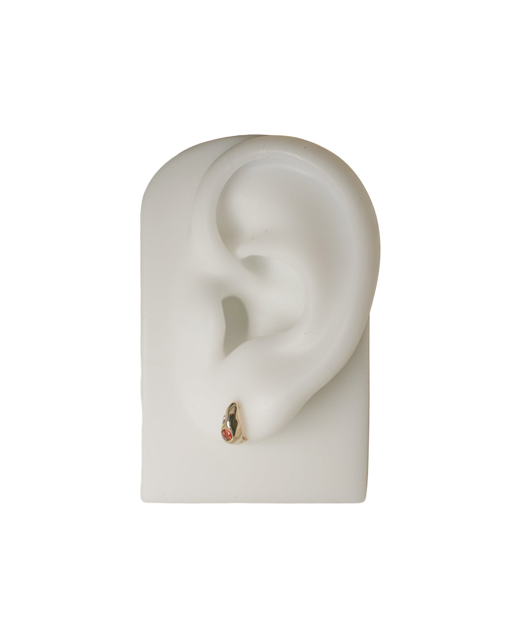 DEW Stud, Garnet, Amethyst - 14k Gold - LIKELIHOOD