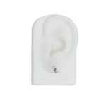 DEW Stud, Green Sapphire - Sterling Silver - LIKELIHOOD