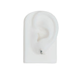 DEW Stud, Green Sapphire - Sterling Silver - LIKELIHOOD