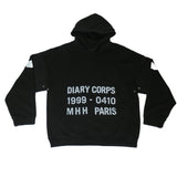 Diary Corp Pull Over Hoodie Black - LIKELIHOOD