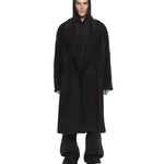 Double-Breasted Wool Coat Black - LIKELIHOOD