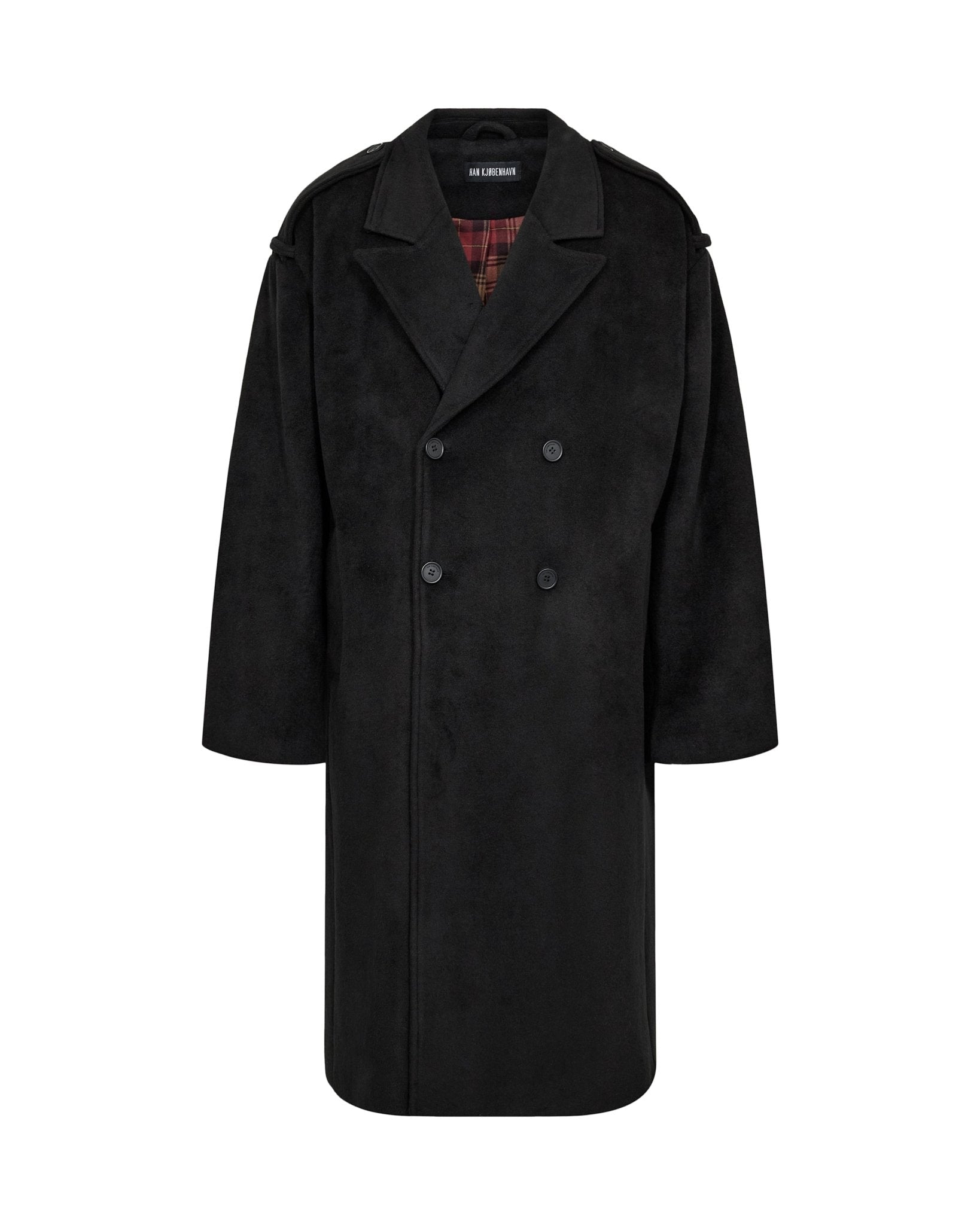 Double-Breasted Wool Coat Black - LIKELIHOOD