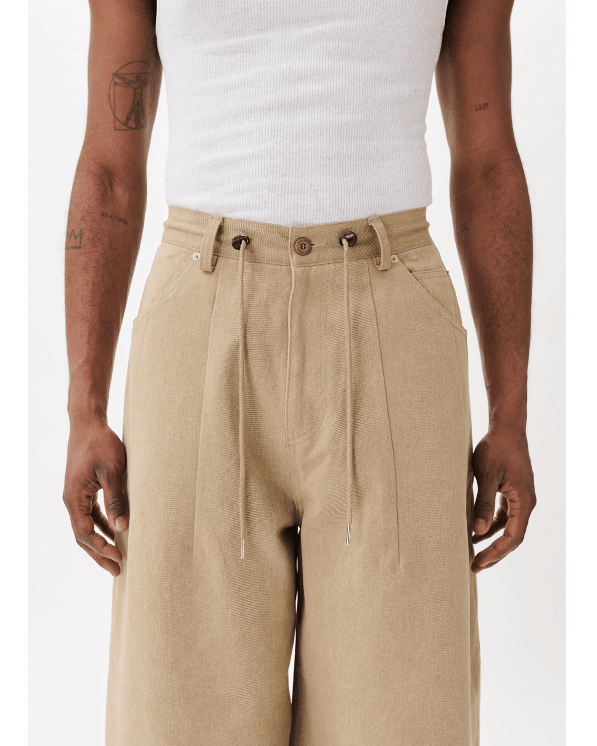Double Dart Denim Jeans Light Brown - LIKELIHOOD